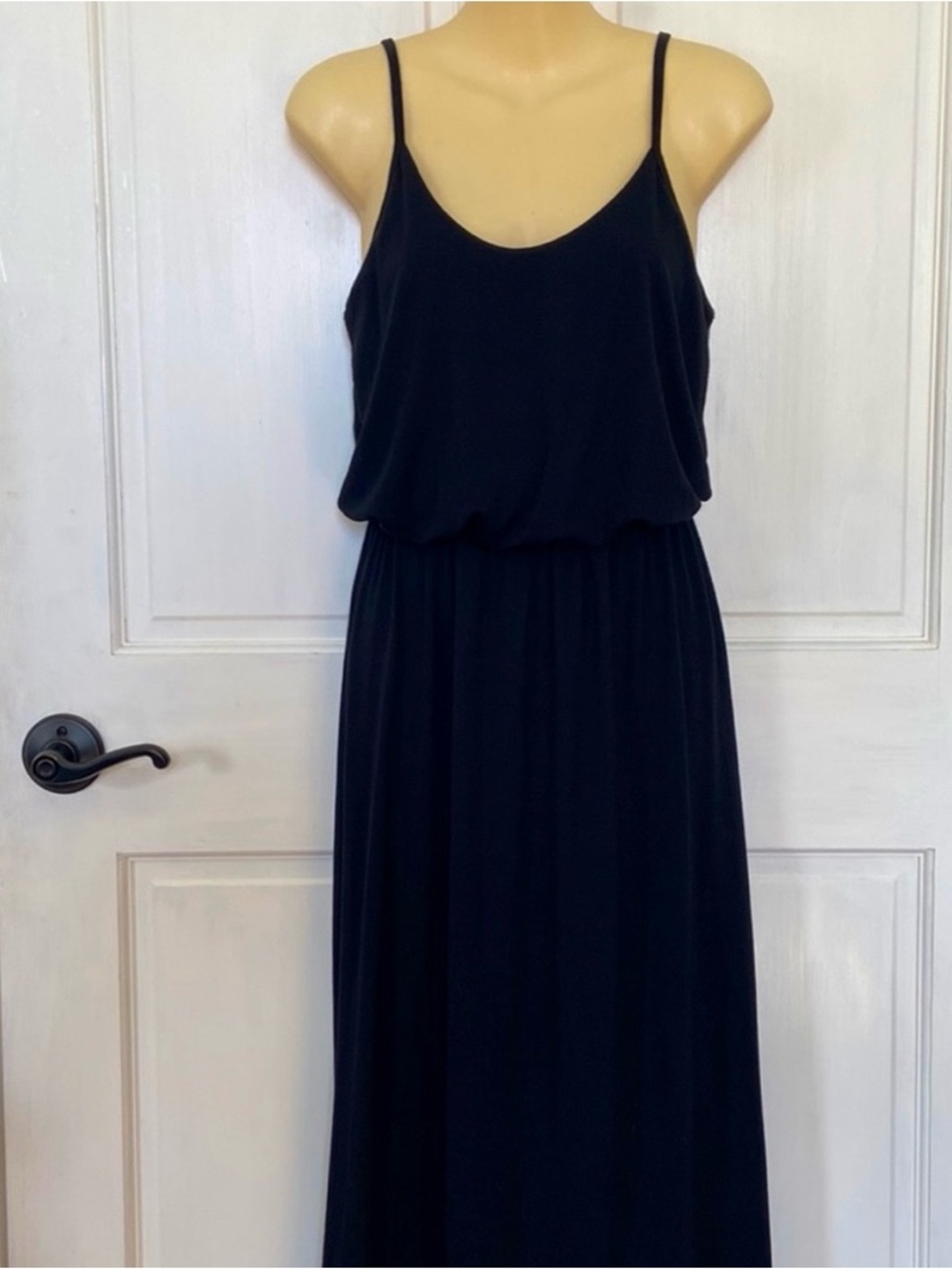 Olivia Rae Black Maxi Dress with Spaghetti Straps